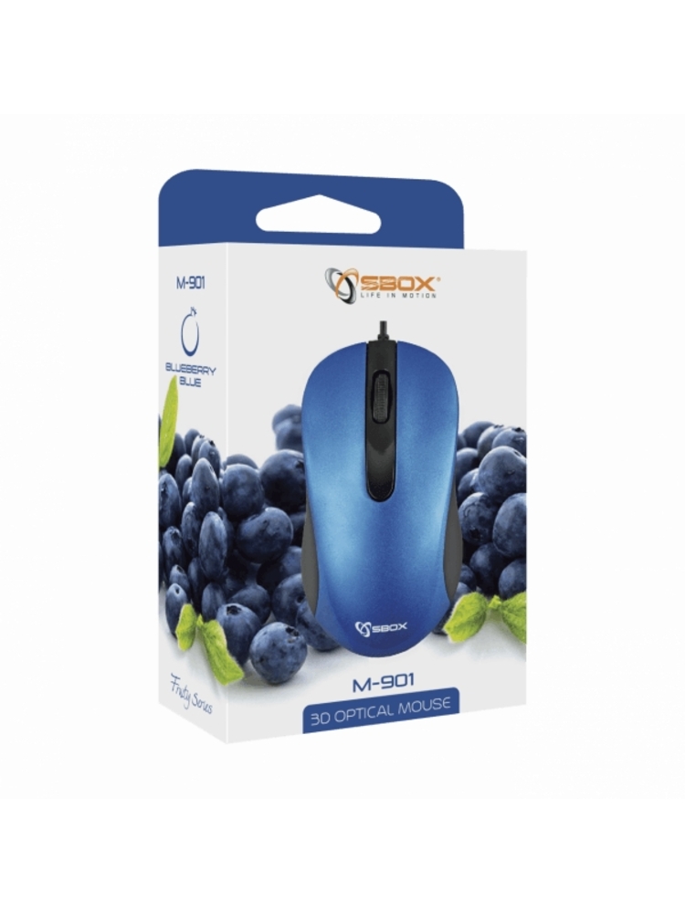 Sbox Optical Mouse M-901 blue