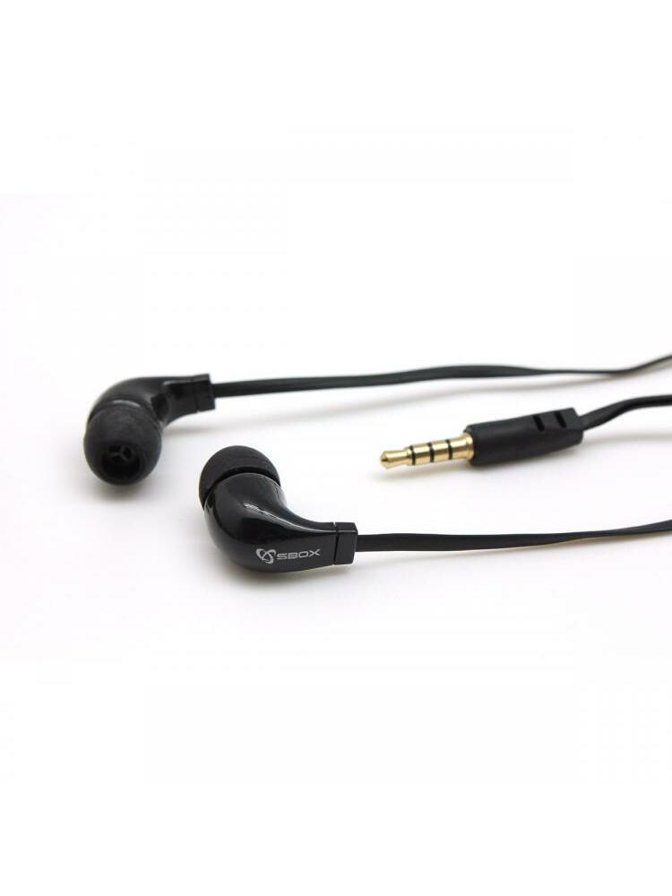 Sbox Stereo Earphones With Microphone EP-038B Black