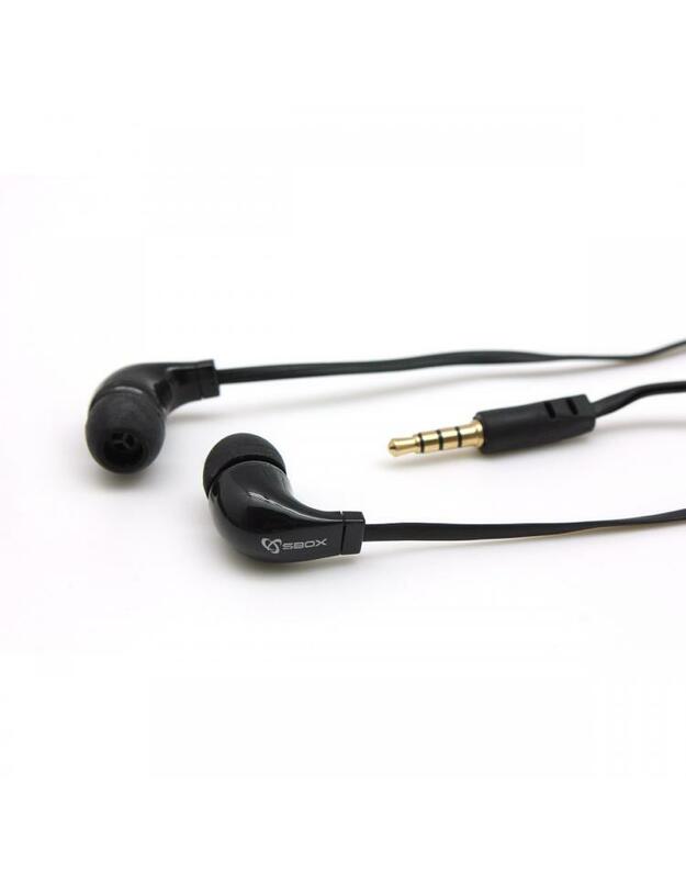 Sbox Stereo Earphones With Microphone EP-038B Black