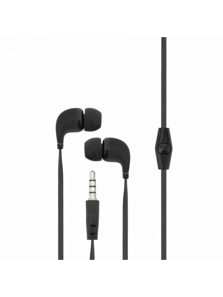 Sbox Stereo Earphones With Microphone EP-038B Black