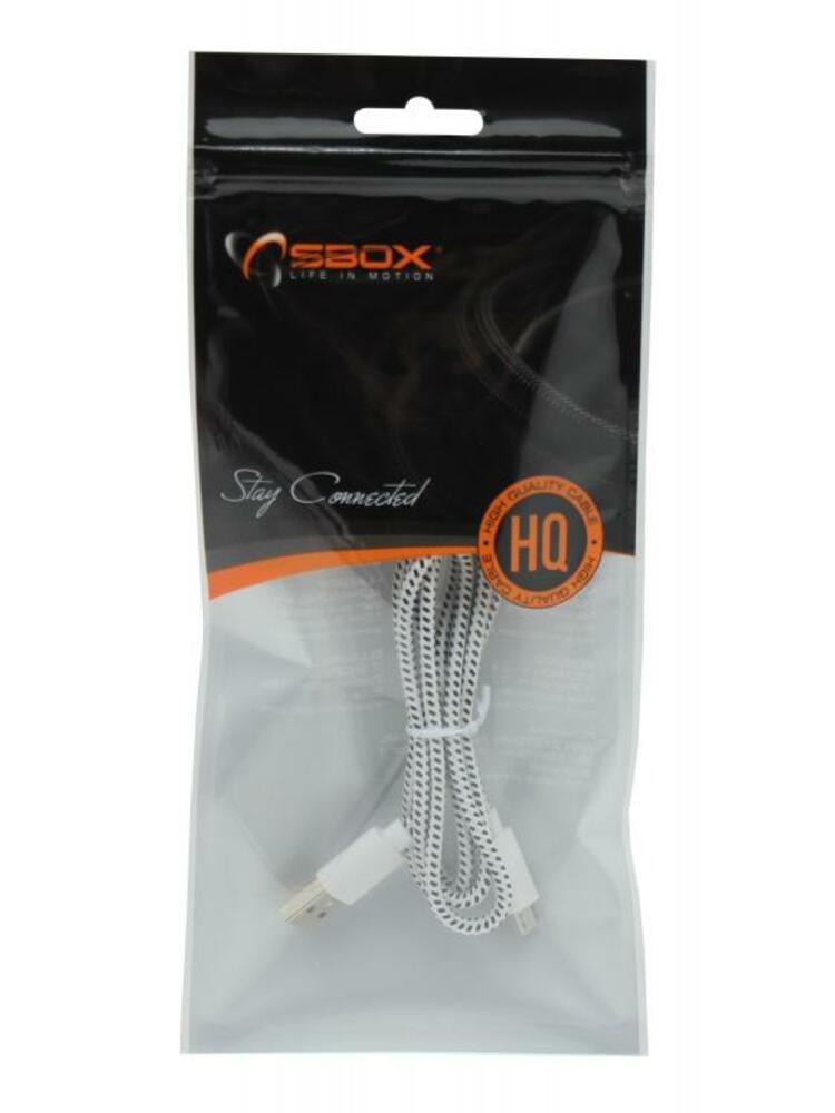 Sbox USB-1031W USB->Micro USB 1M white