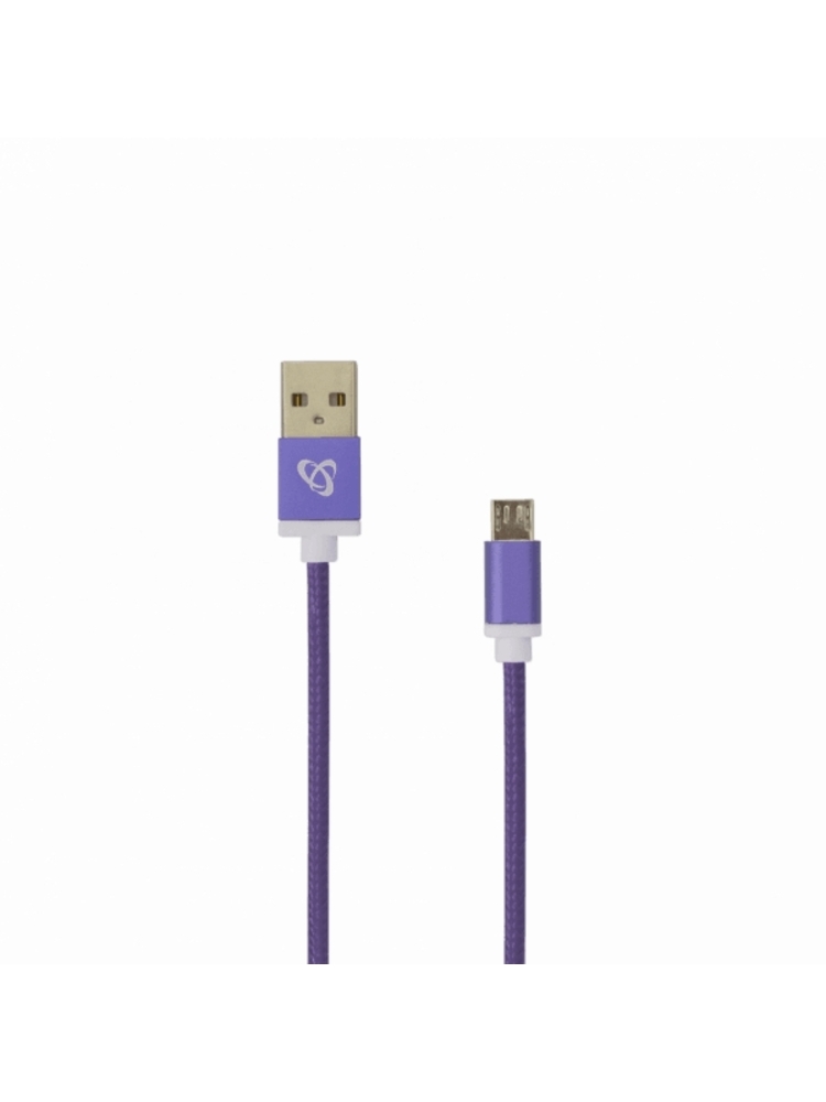 Sbox USB->Micro USB M/M 1m USB-10315U plum purple