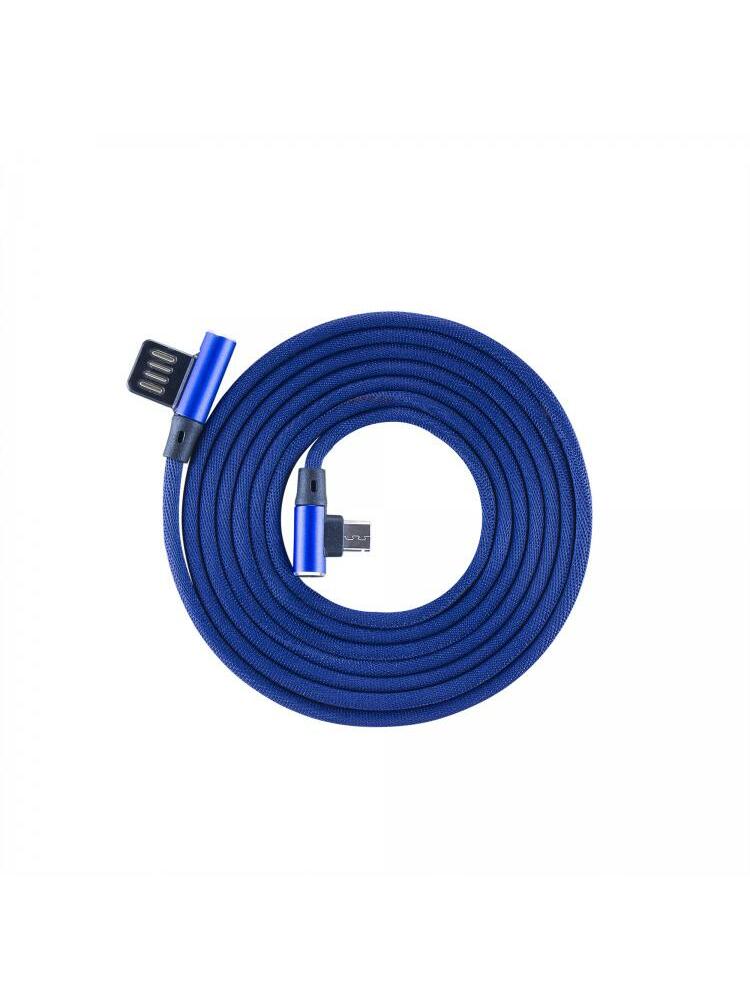 Sbox USB->Micro USB 90 M/M 1.5m USB-MICRO-90BL blueberry blue