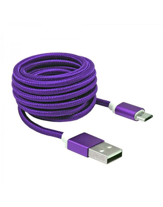 Sbox USB->Micro USB M/M 1m USB-10315U plum purple