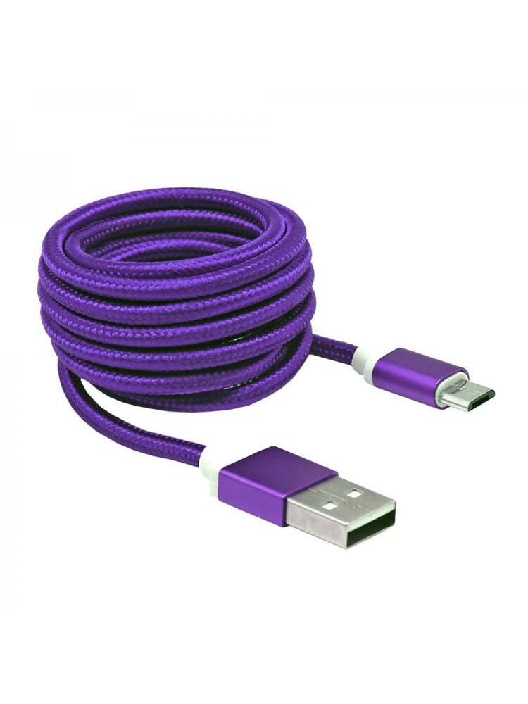 Sbox USB->Micro USB M/M 1m USB-10315U plum purple