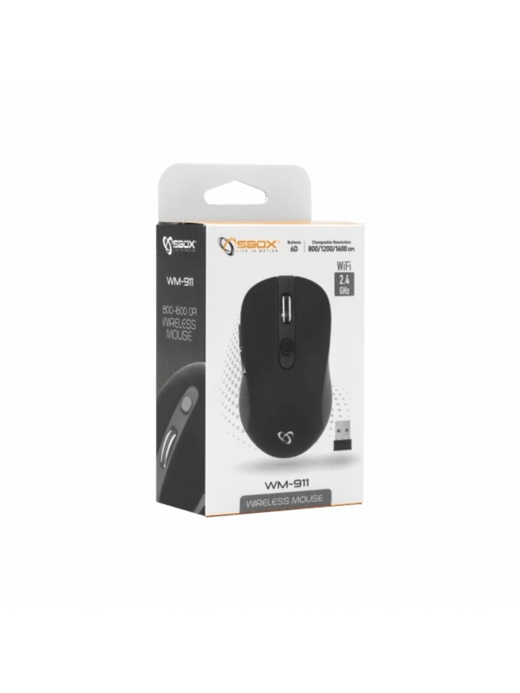 Sbox Wireless Mouse WM-911B black