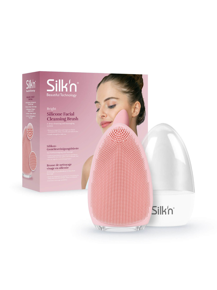 Silkn FB1PE1P001 Bright Silicone Facial Cleansing Brush