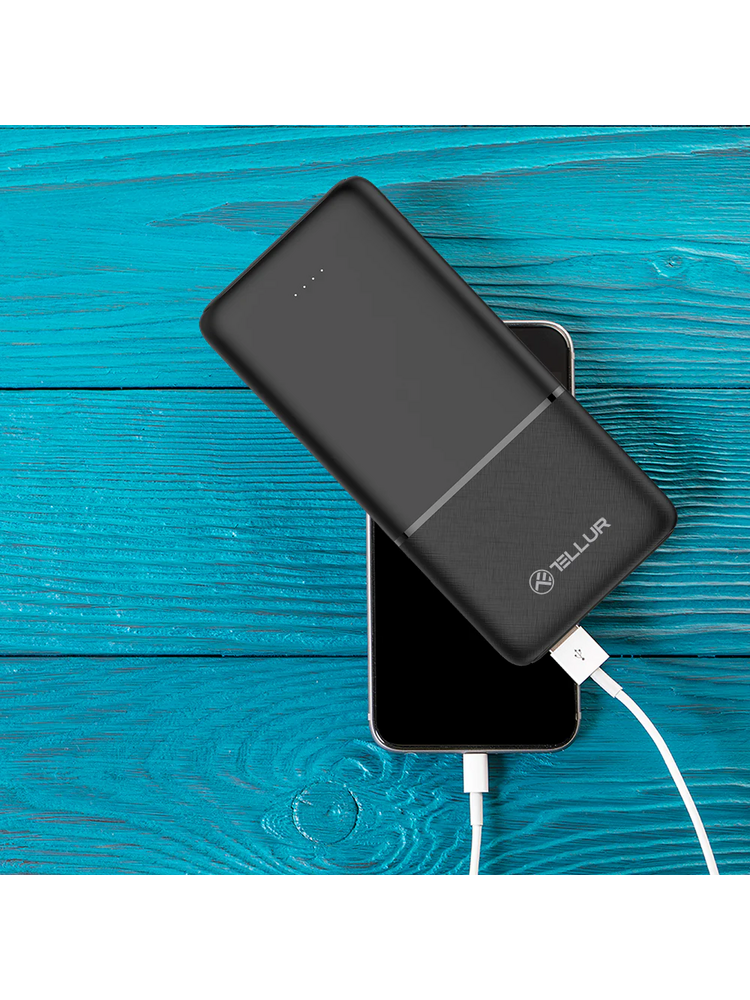 Tellur 10000mAh power bank black