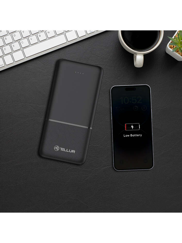 Tellur 10000mAh power bank black