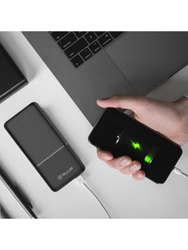 Tellur 10000mAh power bank black