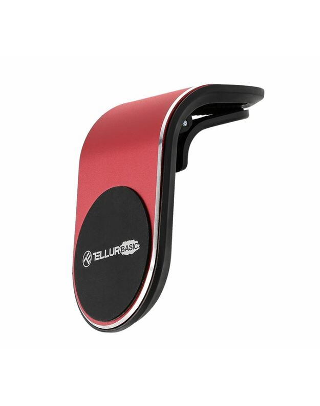 Tellur Basic Car Phone Holder Magnetic MCM7, Air Vent Mount red