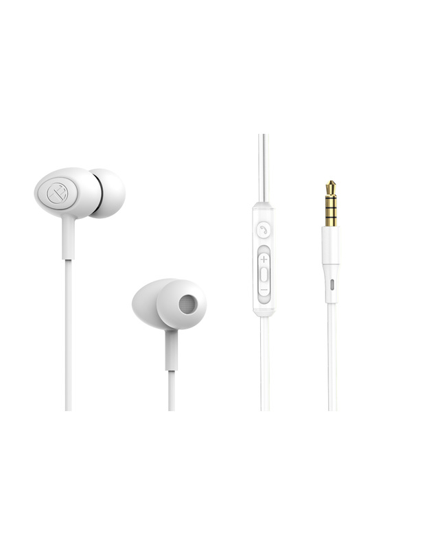 Tellur Basic Gamma wired in-ear headphones white