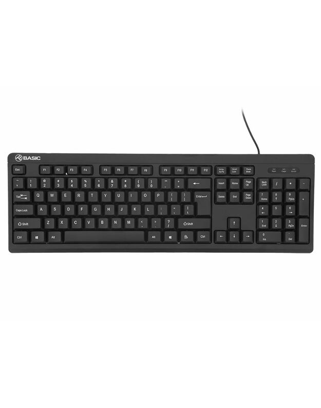 Tellur Basic Wired Keyboard US, USB black