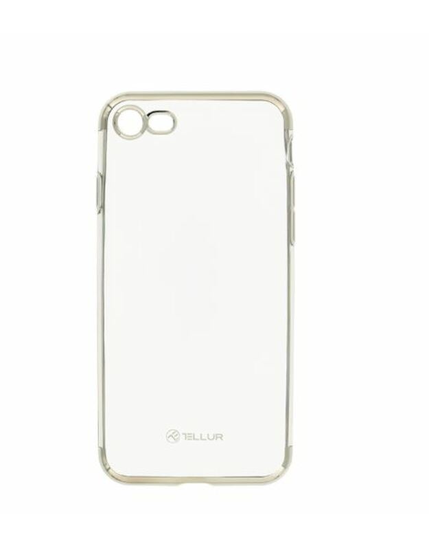 Tellur Cover Silicone Electroplated for iPhone 8 silver