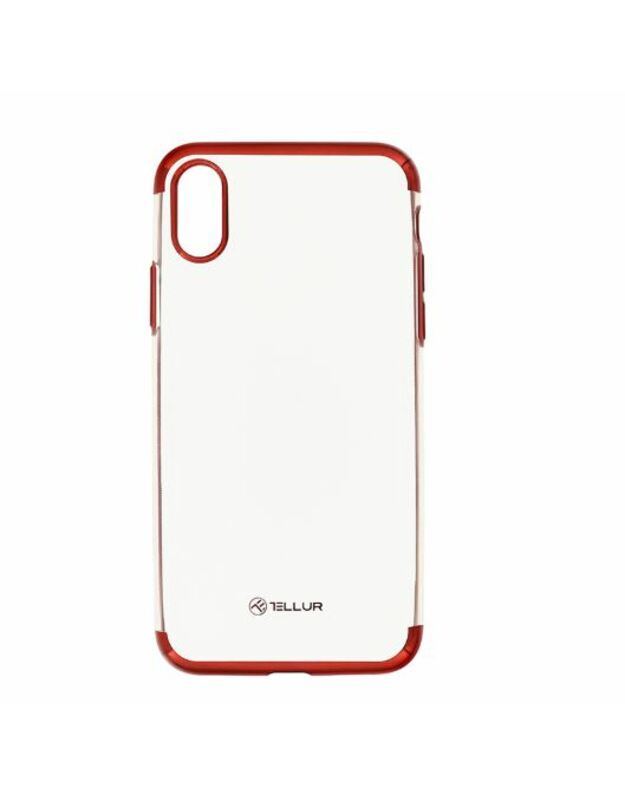 Tellur Cover Silicone Electroplated for iPhone X/XS red