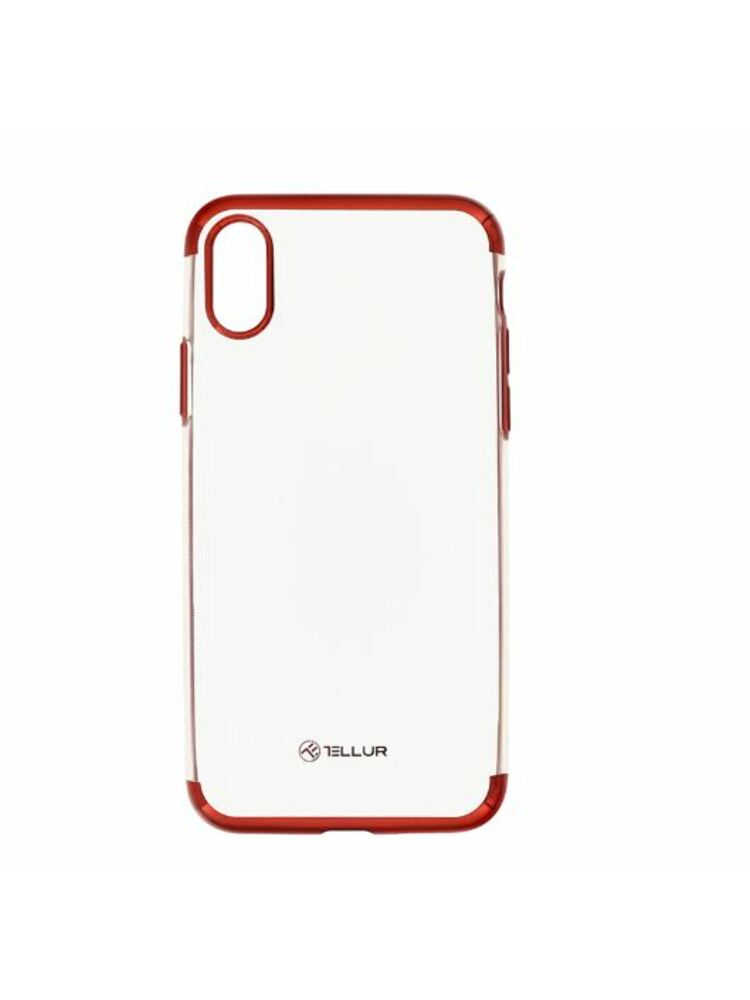 Tellur Cover Silicone Electroplated for iPhone X/XS red