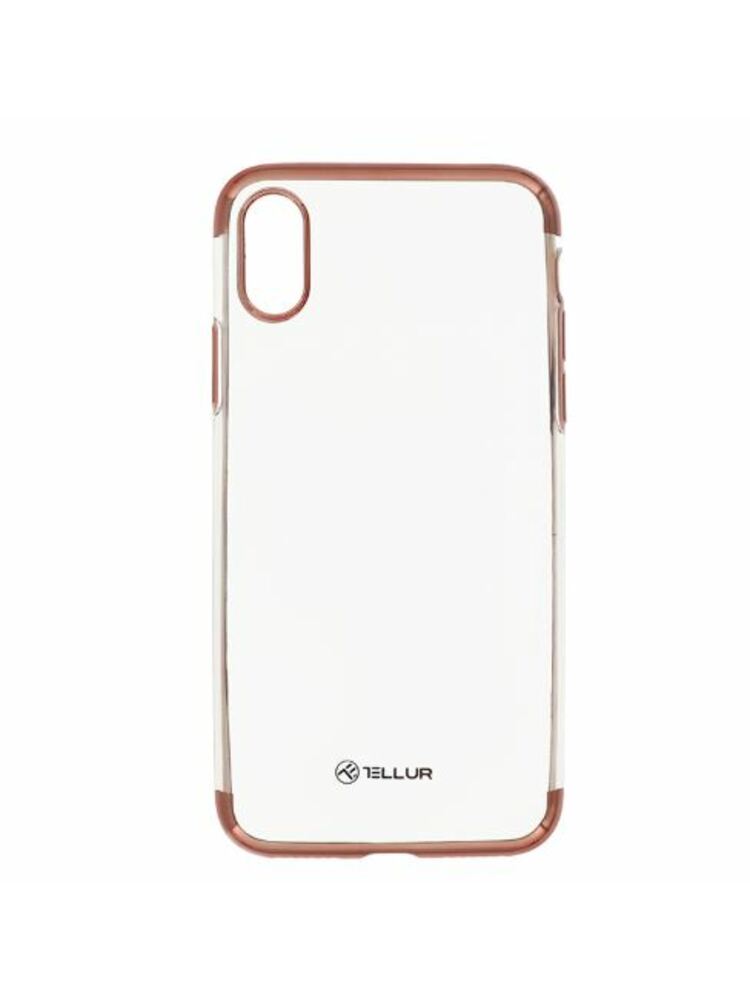 Tellur Cover Silicone Electroplated for iPhone X/XS rose gold