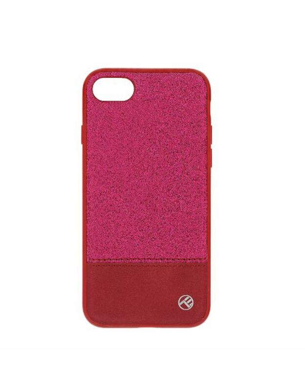 Tellur Cover Synthetic Leather Glitter II for iPhone 8 pink