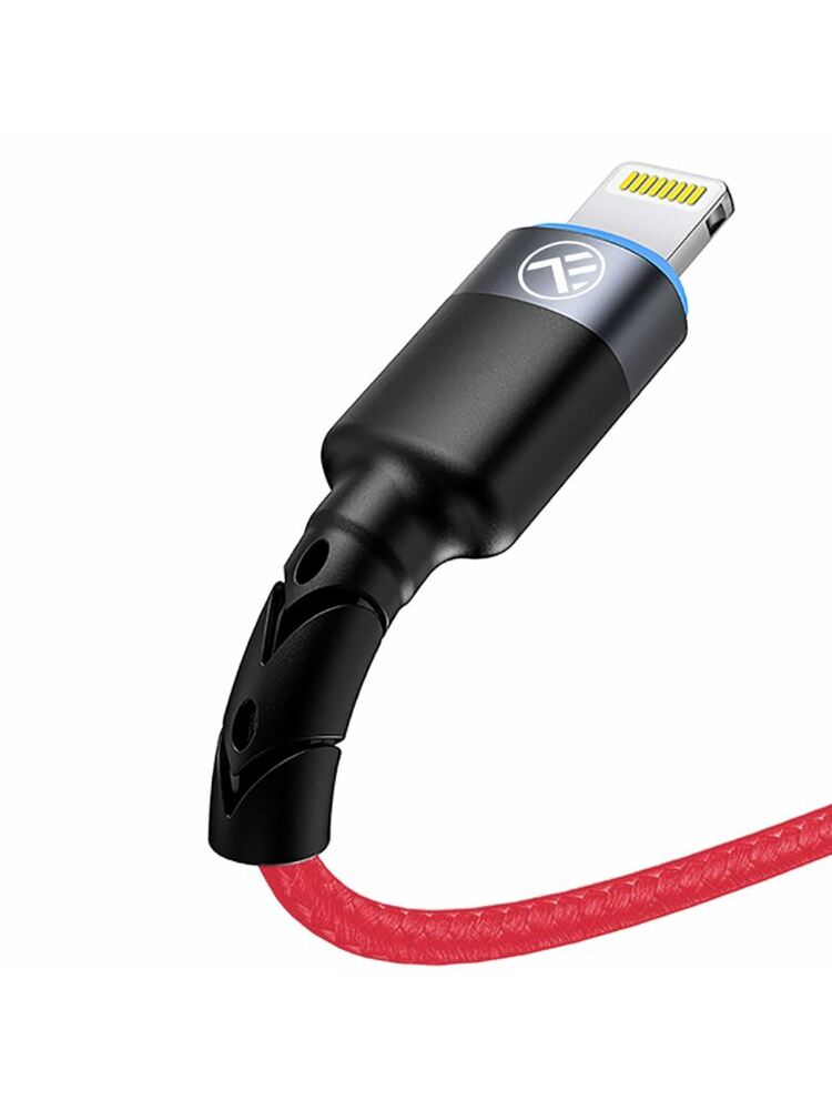 Tellur Data Cable USB to Lightning with LED Light 3A 1.2m Red
