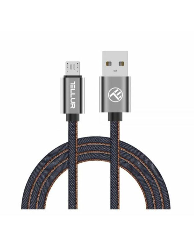 Tellur Data cable, USB to Micro USB, 1m denim