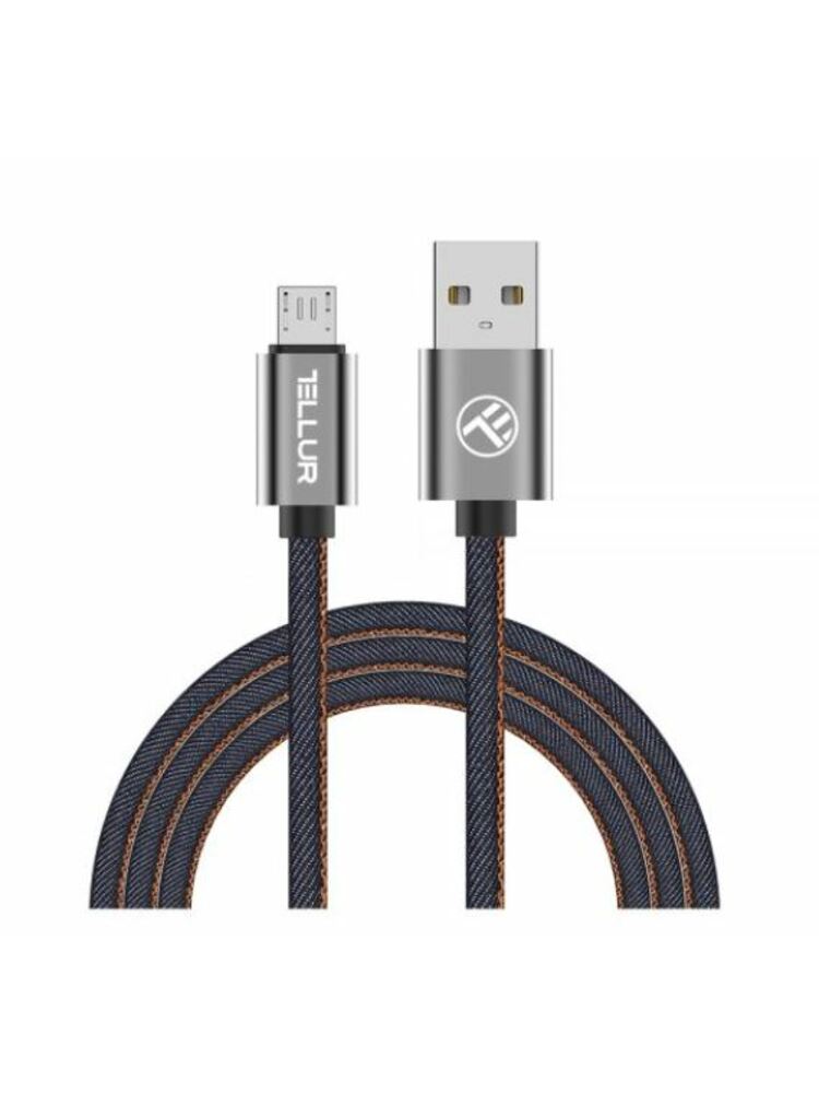 Tellur Data cable, USB to Micro USB, 1m denim