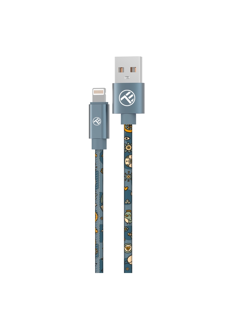 Tellur Graffiti USB to Lightning Cable 3A 1m Blue