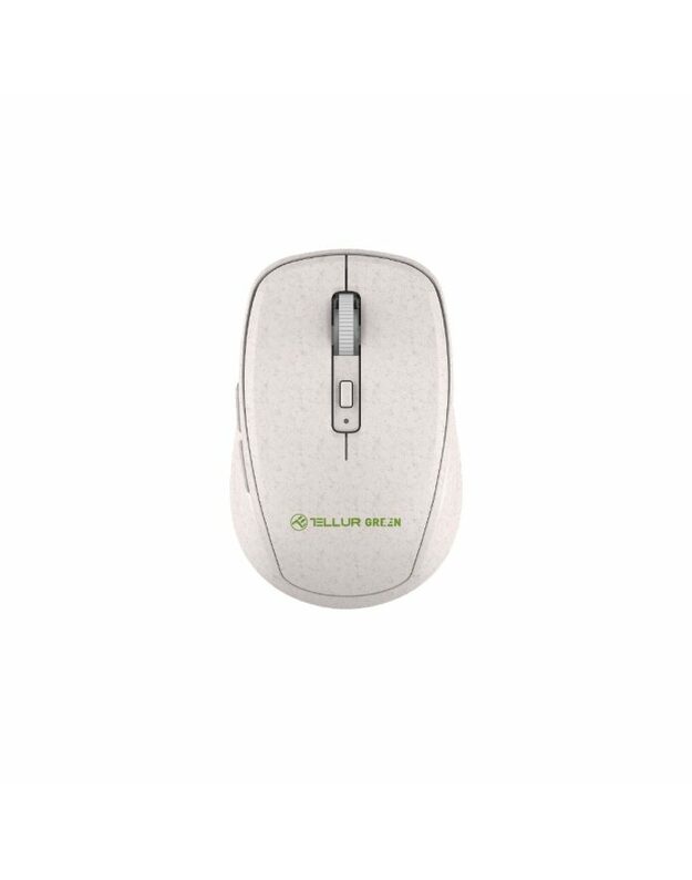 Tellur Green Wireless Mouse Nano Reciever Creame