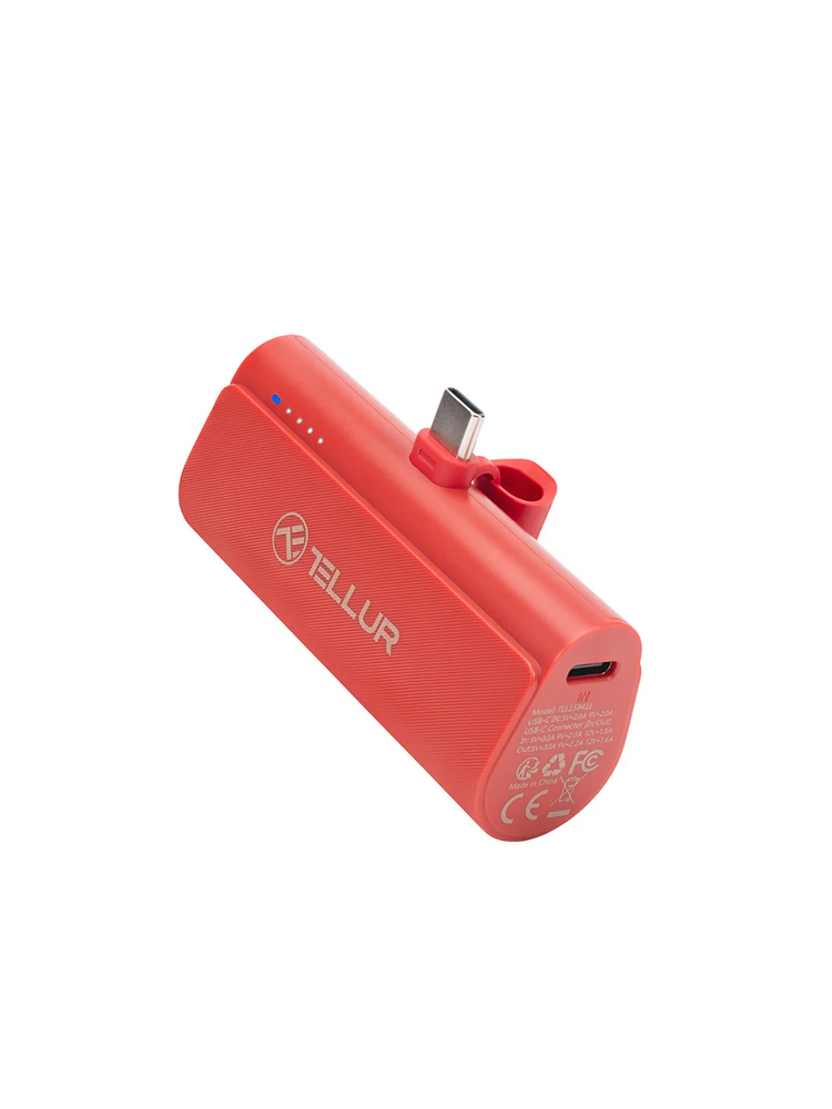 Tellur PD202 Powerbank 5000mAh red