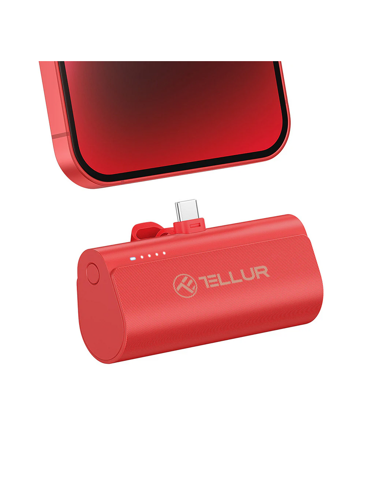 Tellur PD202 Powerbank 5000mAh red