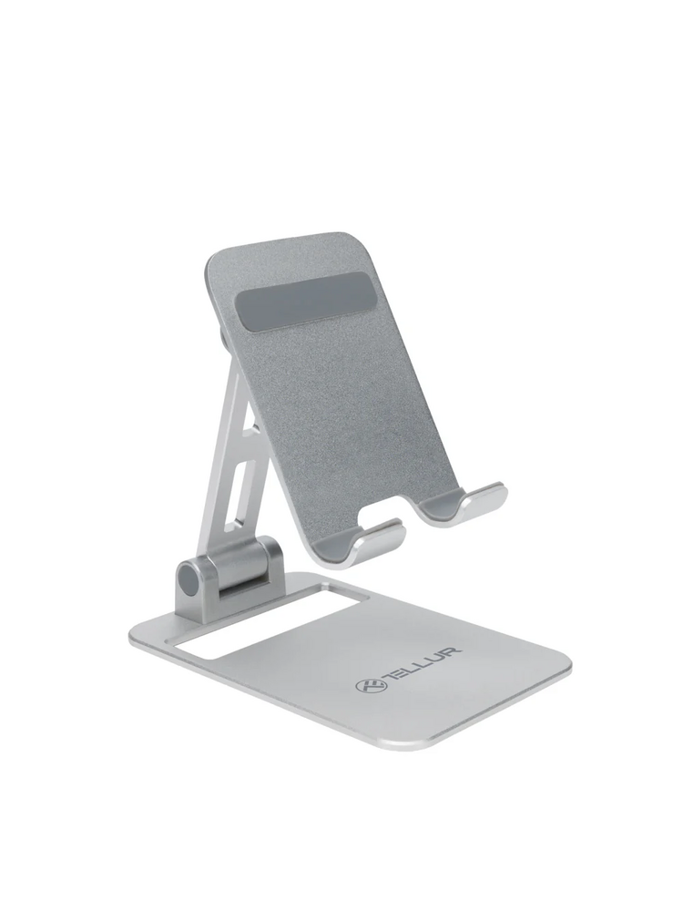 Tellur Phone Holder for desk Aluminium Silver