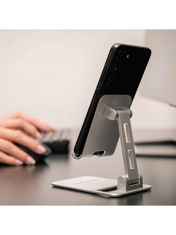 Tellur Phone Holder for desk Aluminium Silver