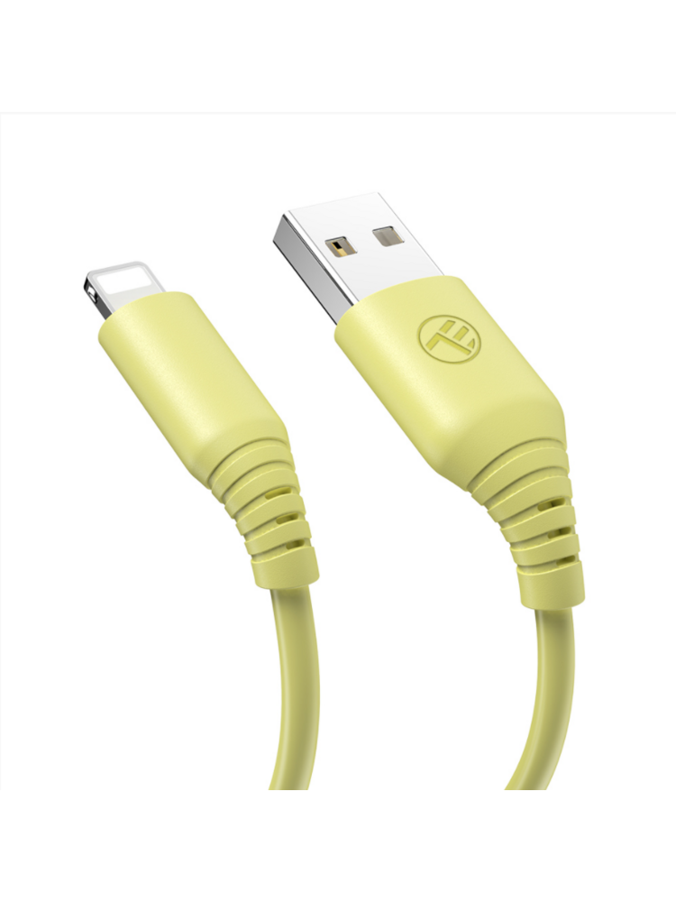 Tellur Silicone USB to Lightning Cable 3A 1m Yellow