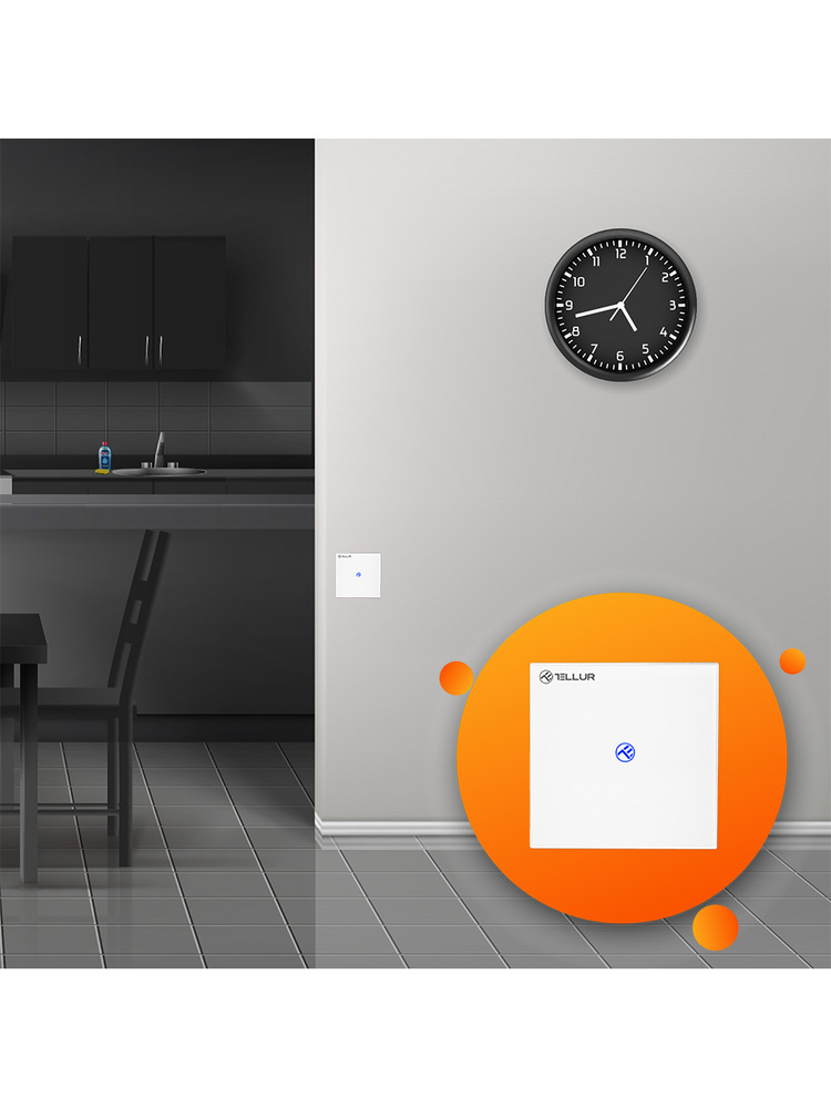 Tellur Smart WiFi switch, SS1N 1 port 1800W 10A