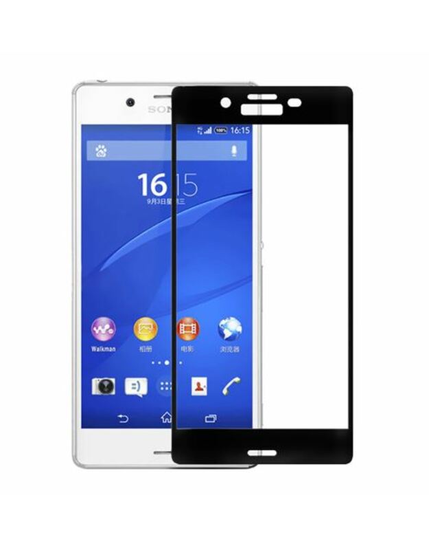 Tellur Tempered Glass full cover for Xperia XA1 Ultra, Black