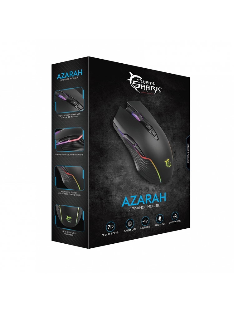 White Shark Gaming Mouse Azarah GM-5003 black