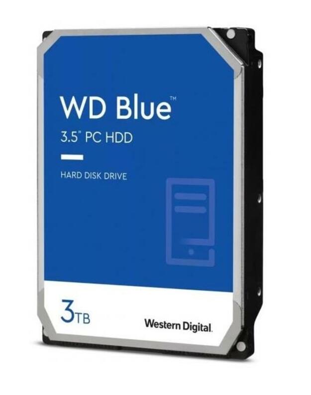 HDD|WESTERN DIGITAL|Blue|3TB|SATA|256 MB|5400 rpm|3,5"|WD30EZAX
