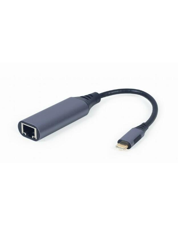 I/O ADAPTER USB-C TO LAN/GREY A-USB3C-LAN-01 GEMBIRD