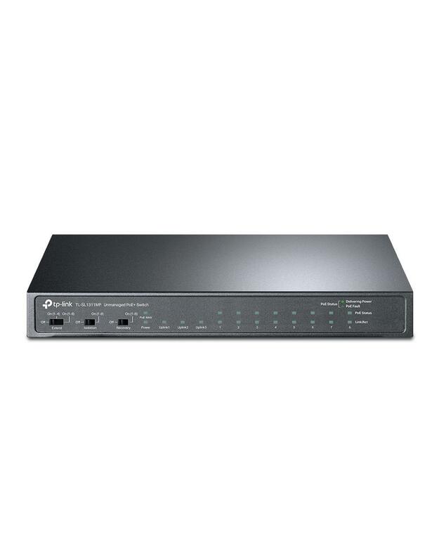 Switch|TP-LINK|TL-SL1311MP|1x10Base-T / 100Base-TX|PoE+ ports 8|124 Watts|TL-SL1311MP