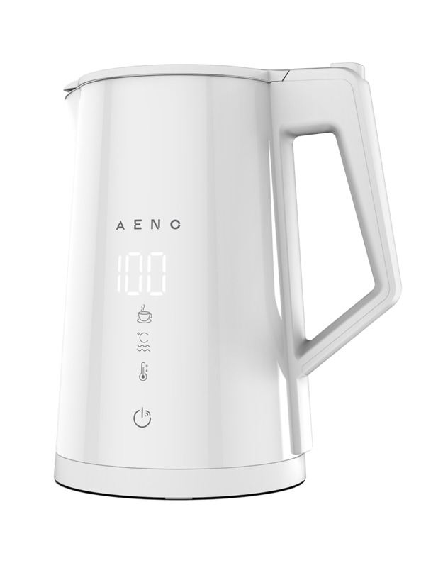 AENO Electric Kettle EK8S Smart: 1850-2200W, 1.7L, Strix, Double-walls, Temperature Control, Keep warm Function, Control via Wi-Fi, LED-display, Non-heating body, Auto Power Off, Dry tank Protection