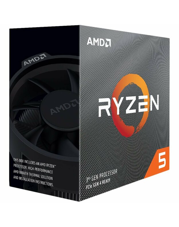 AMD CPU Desktop Ryzen 5 6C/6T 3500X (3.6/4.1 Boost GHz,35MB,65W,AM4) box, with Wraith Stealth cooler