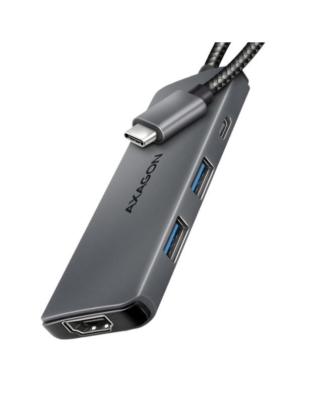 AXAGON HMC-5H8K USB 5Gbps hub, 2x USB-A, USB-C, HDMI 8k/30Hz, PD 100W,