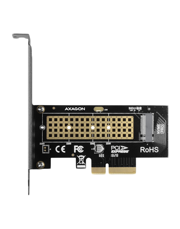 AXAGON PCEM2-N PCI-E 3.0 4x - M.2 SSD NVMe, up to 80mm SSD