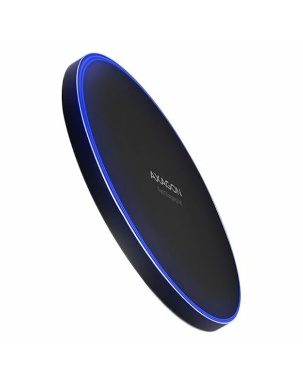 AXAGON WDC-P10T thin Wireless Fast Charging Pad, Qi 5/7.5/10W, micro USB