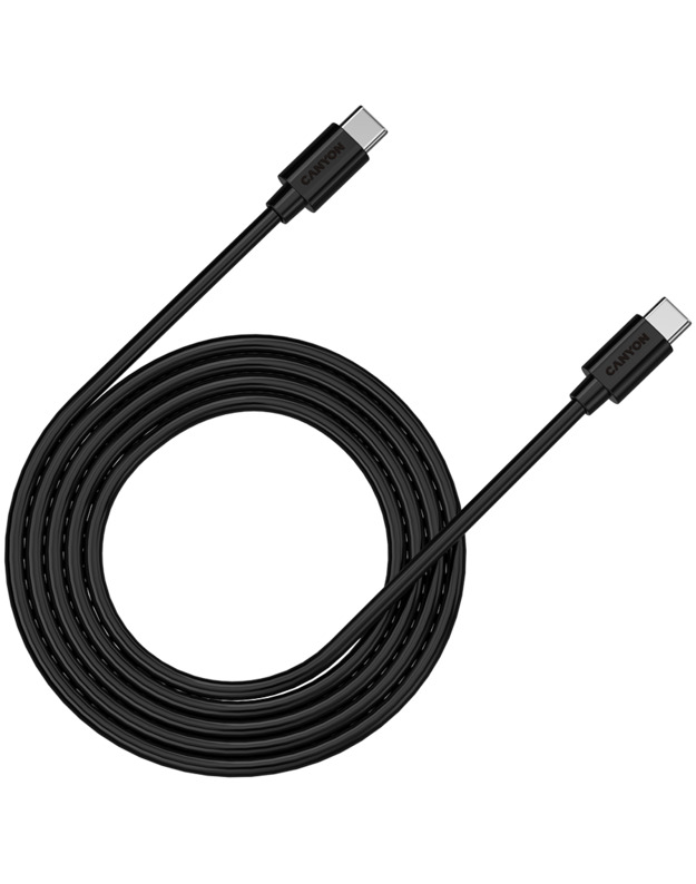 CANYON cable C-12 USB-C to USB-C 100W 2m Black