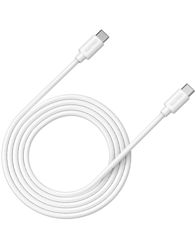 CANYON cable C-12 USB-C to USB-C 100W 2m White