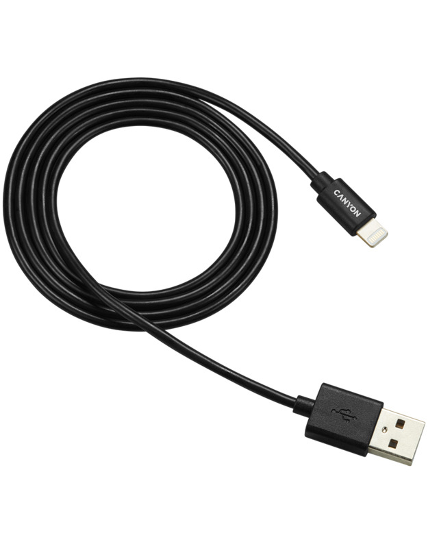 CANYON cable MFI-1 Lightning 12W 1m Black