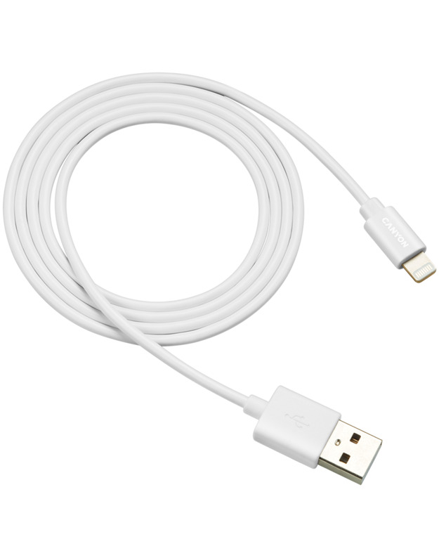 CANYON cable MFI-1 Lightning 12W 1m White