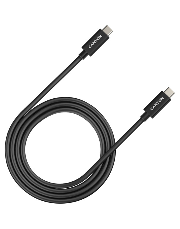 CANYON cable UC-44 USB-C to USB-C 240W 40Gbps 4k 1m Black