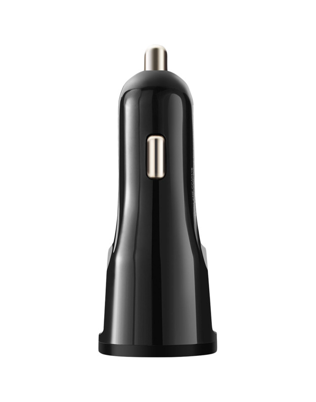 CANYON car charger C-031 2.4A/USB-A built-in MicroUSB Black