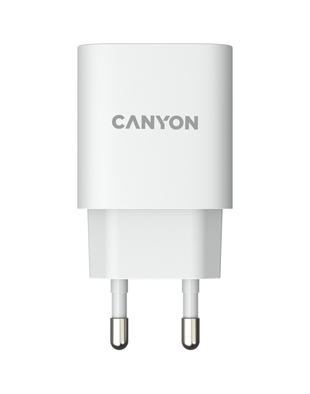 CANYON charger H-20-04 PD 20W QC 3.0 18W USB-A USB-C White